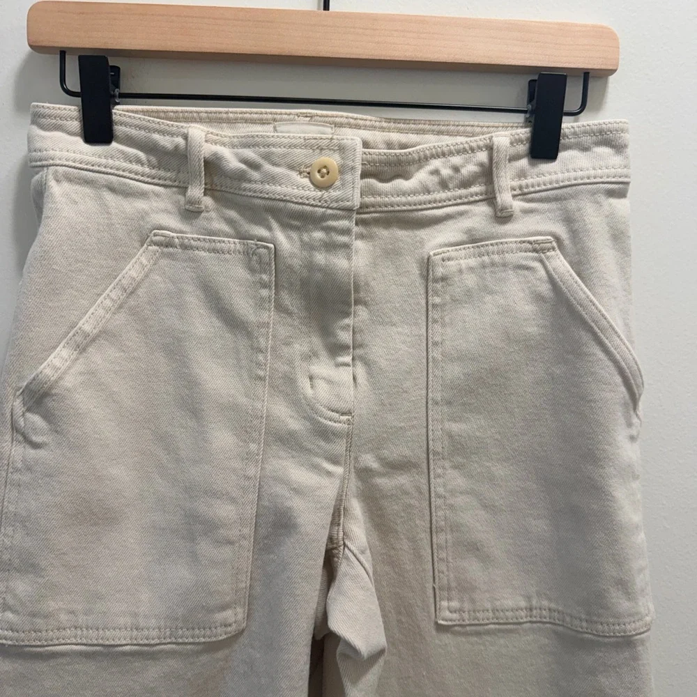 Wilfred Free Aritzia Utility Pants – Cream / Off-White (Size 2) - Picture 4 of 6